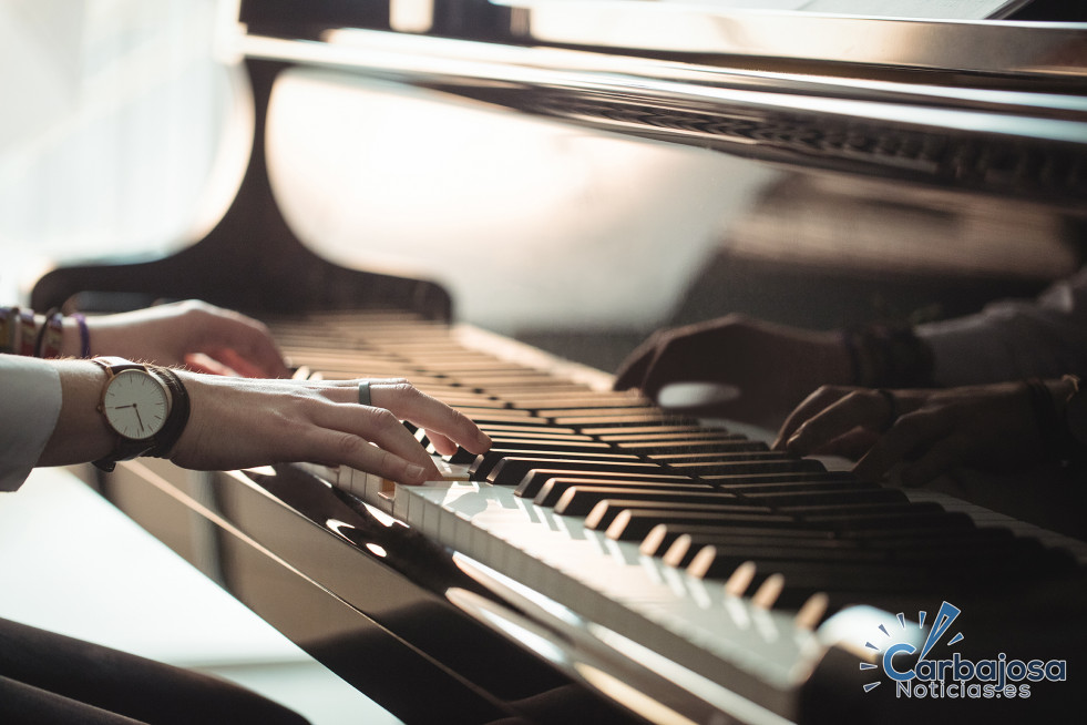 Woman playing piano