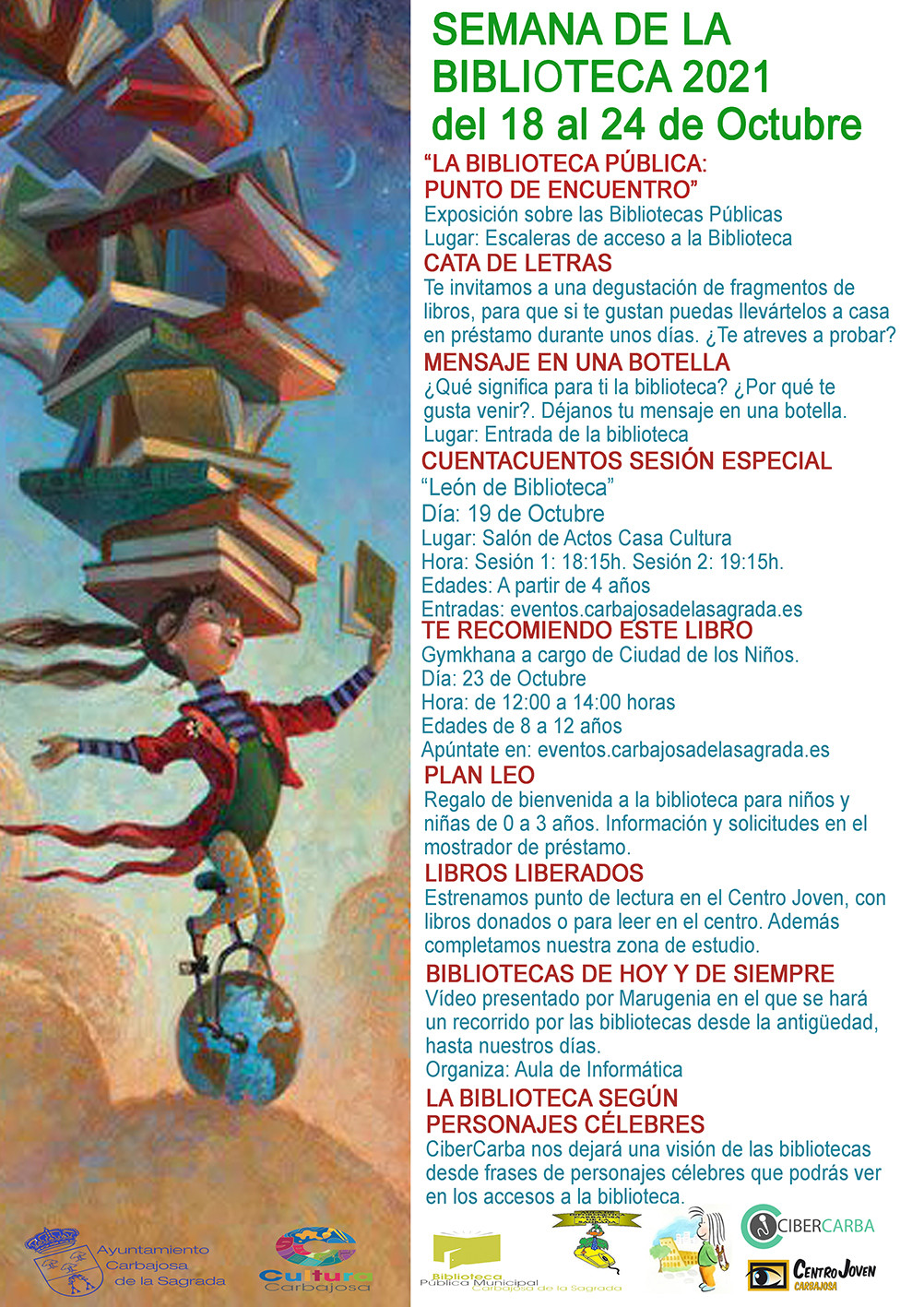 Cartel Semana de la Biblioteca 2021