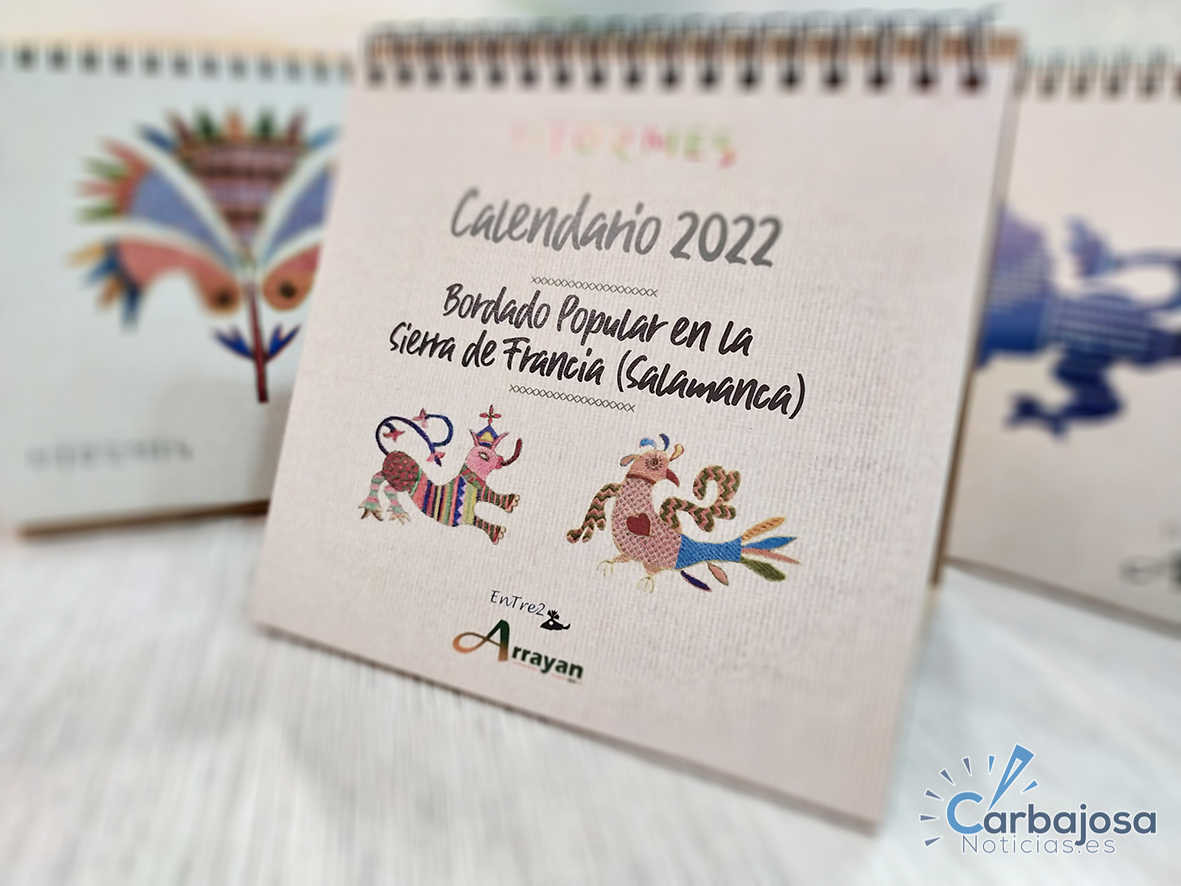 Calendario bordado popular serrano CC El Tormes