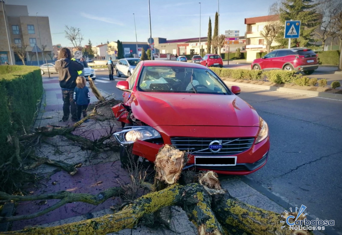 Estado del vehículo tras el accidente.